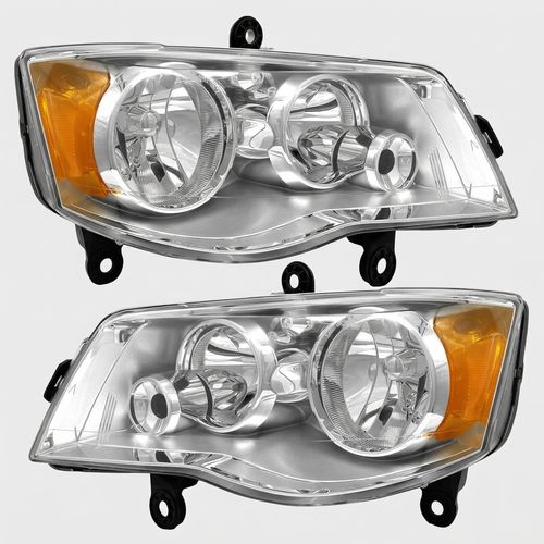 ADCARLIGHTS Headlight Assembly for 2011-2020 Dodge Grand Caravan