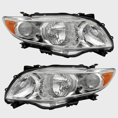 ADCARLIGHTS Headlight Assembly for 2009-2010 Toyota Corolla