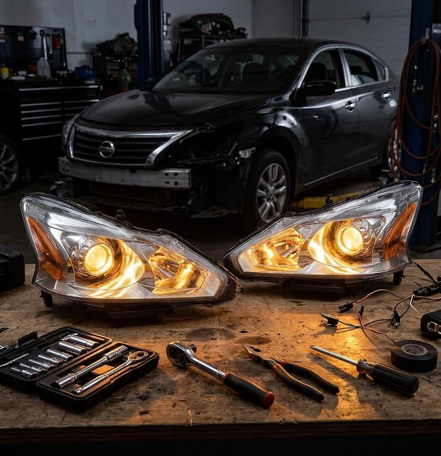 ADCARLIGHTS on Nissan Altima front view